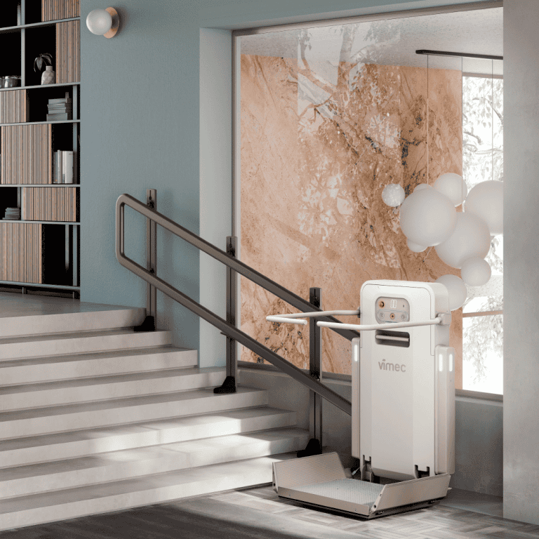 Plataforma salvaescaleras para silla de ruedas