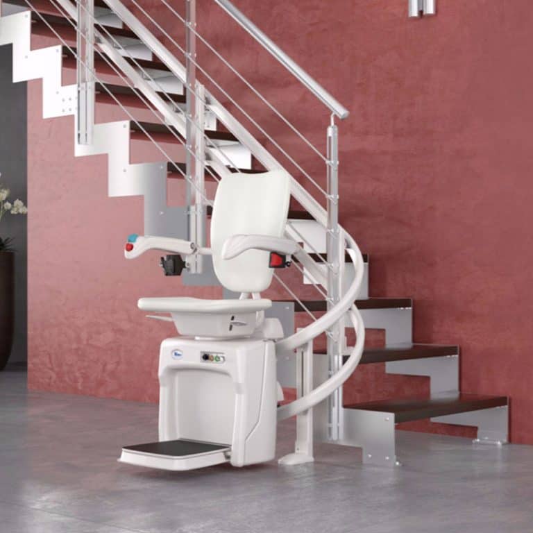 Silla salvaescaleras para tramo curvo
